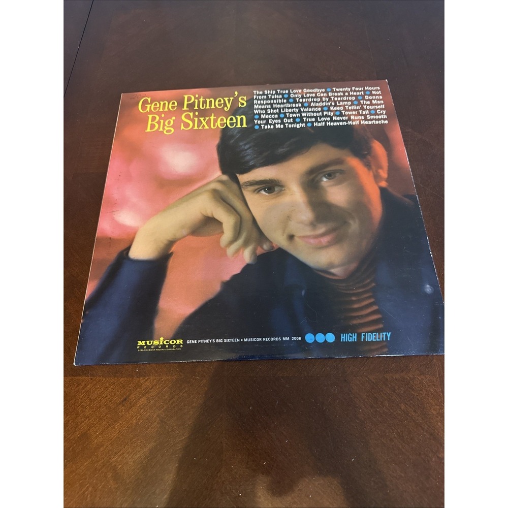Authentic Gene Pitney / Big Sixteen / Greatest Hits / Vinyl  Lp‎